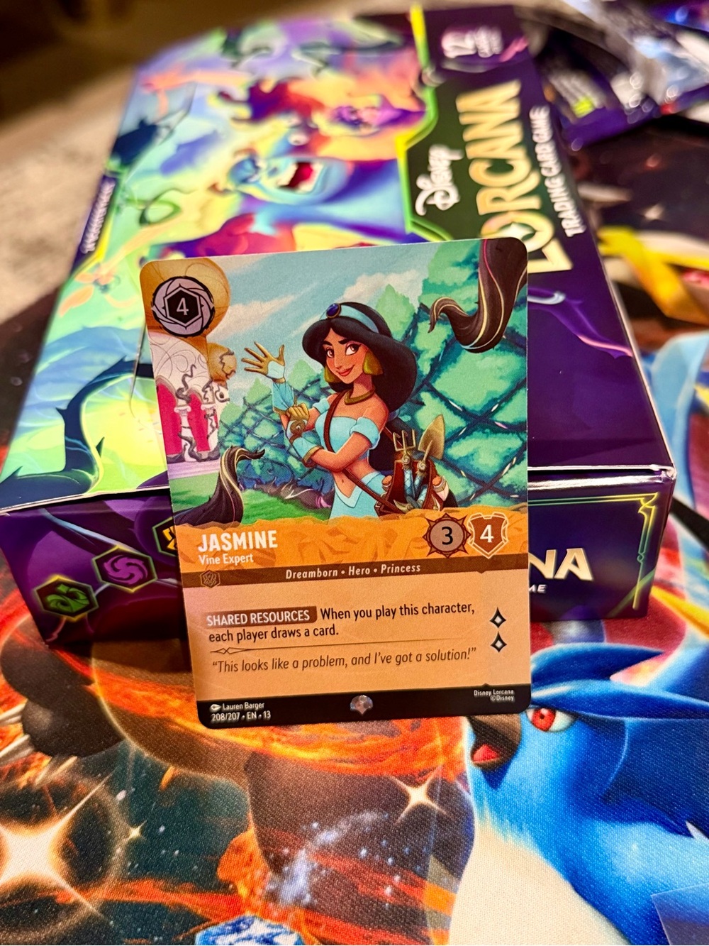 Jasmine Vine Expert Legendary Disney Lorcana Attack of the vine